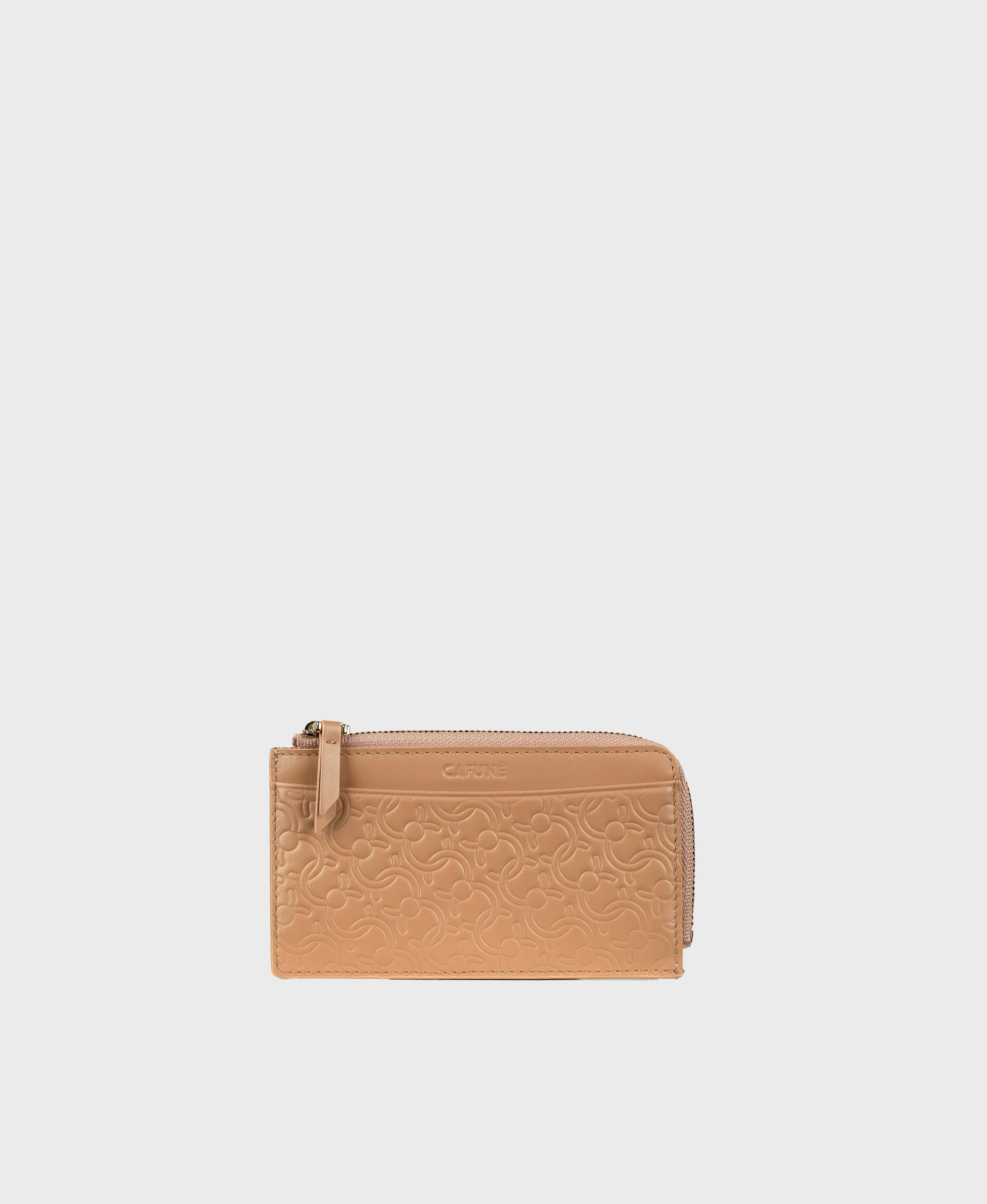 カフネ　C ロック L ジップ カードホルダー Cafuné カフネ - C-Lock L-Zip Cardholder - Camel