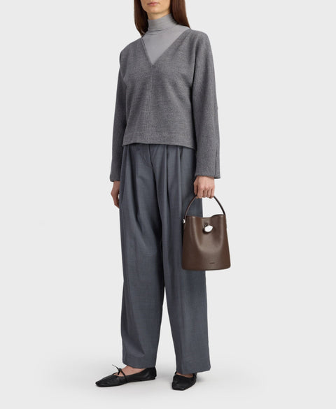 Egg Bucket - Dark Rosewood Handbags Cafuné