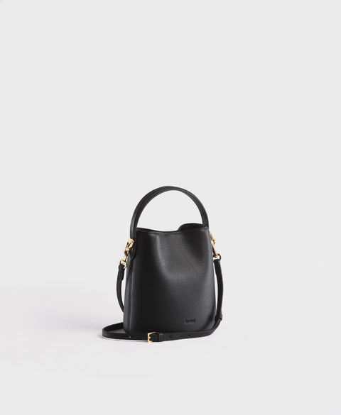 Mini Egg Bucket - Black Handbags Cafuné