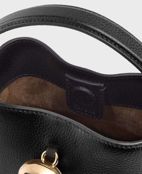 Mini Egg Bucket - Black Handbags Cafuné