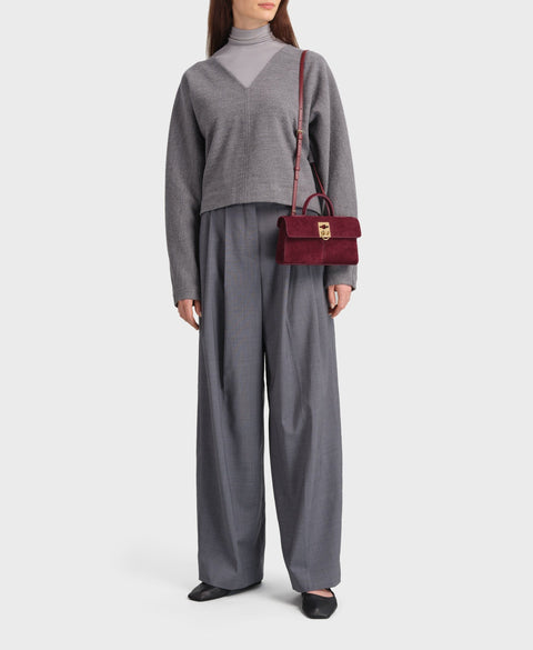 Stance Wallet - Burgundy(Suede) Handbags Cafuné