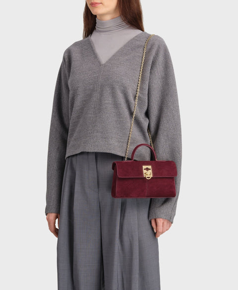 Stance Wallet - Burgundy(Suede) Handbags Cafuné