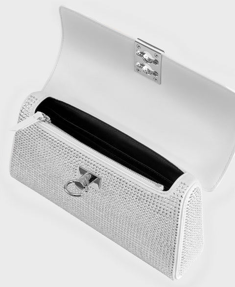 Stance Wallet - White Rhinestone Handbags Cafuné