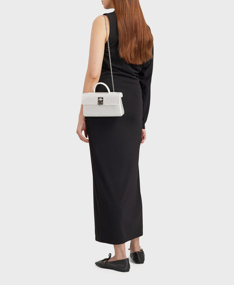 Stance Wallet - White Rhinestone Handbags Cafuné