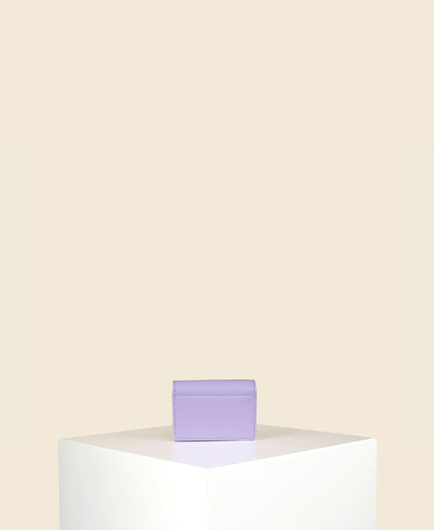 Double-C Cardholder in Lilac back view