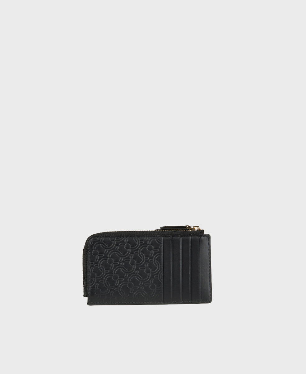 カフネ　C ロック L ジップ カードホルダー Cafuné カフネ - C-Lock L-Zip Cardholder - Black