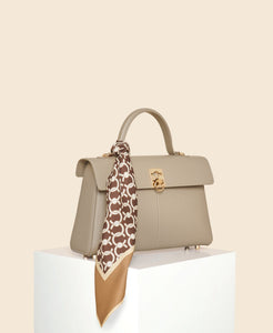 Cafuné Stance Bag in Taupe with scarf
