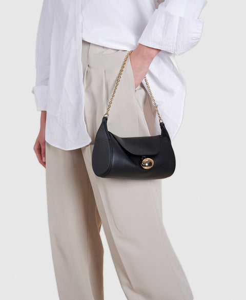 Mini Drop Duffel - Black Handbags Cafuné 