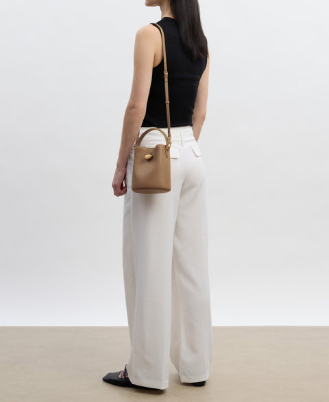 Mini Egg Bucket - Tan Handbags Cafuné 
