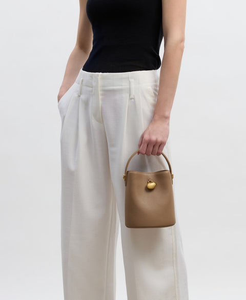 Mini Egg Bucket - Tan Handbags Cafuné 