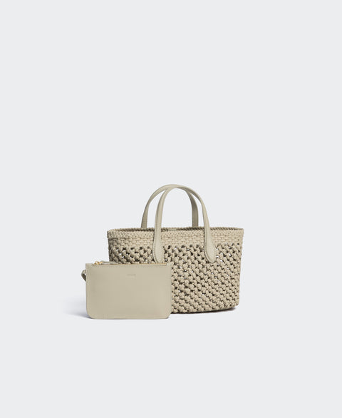 Small Hexa Tote - Oat(Woven) Handbags Cafuné 