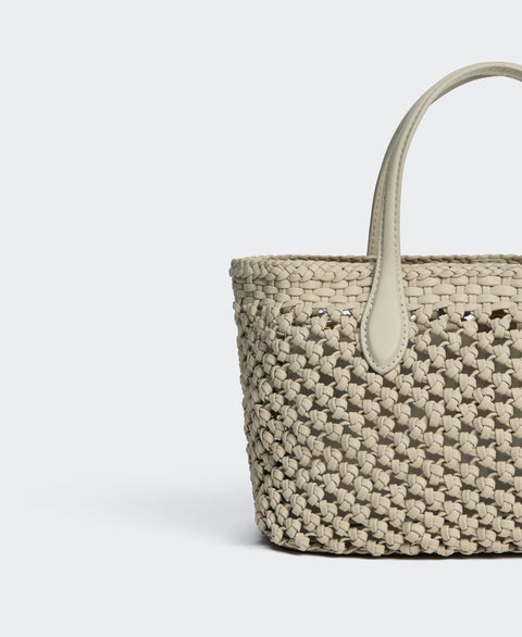 Small Hexa Tote - Oat(Woven) Handbags Cafuné 