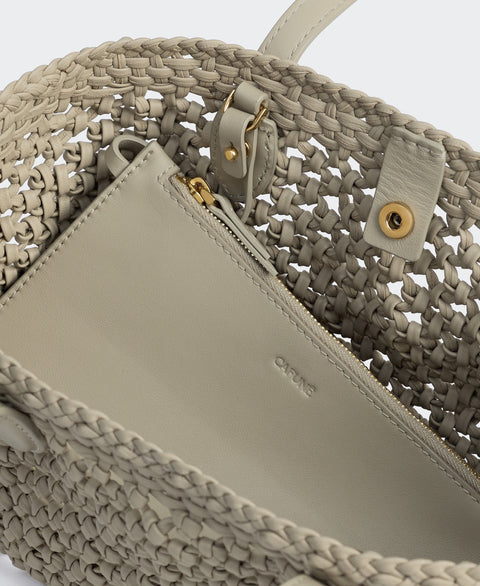 Small Hexa Tote - Oat(Woven) Handbags Cafuné 