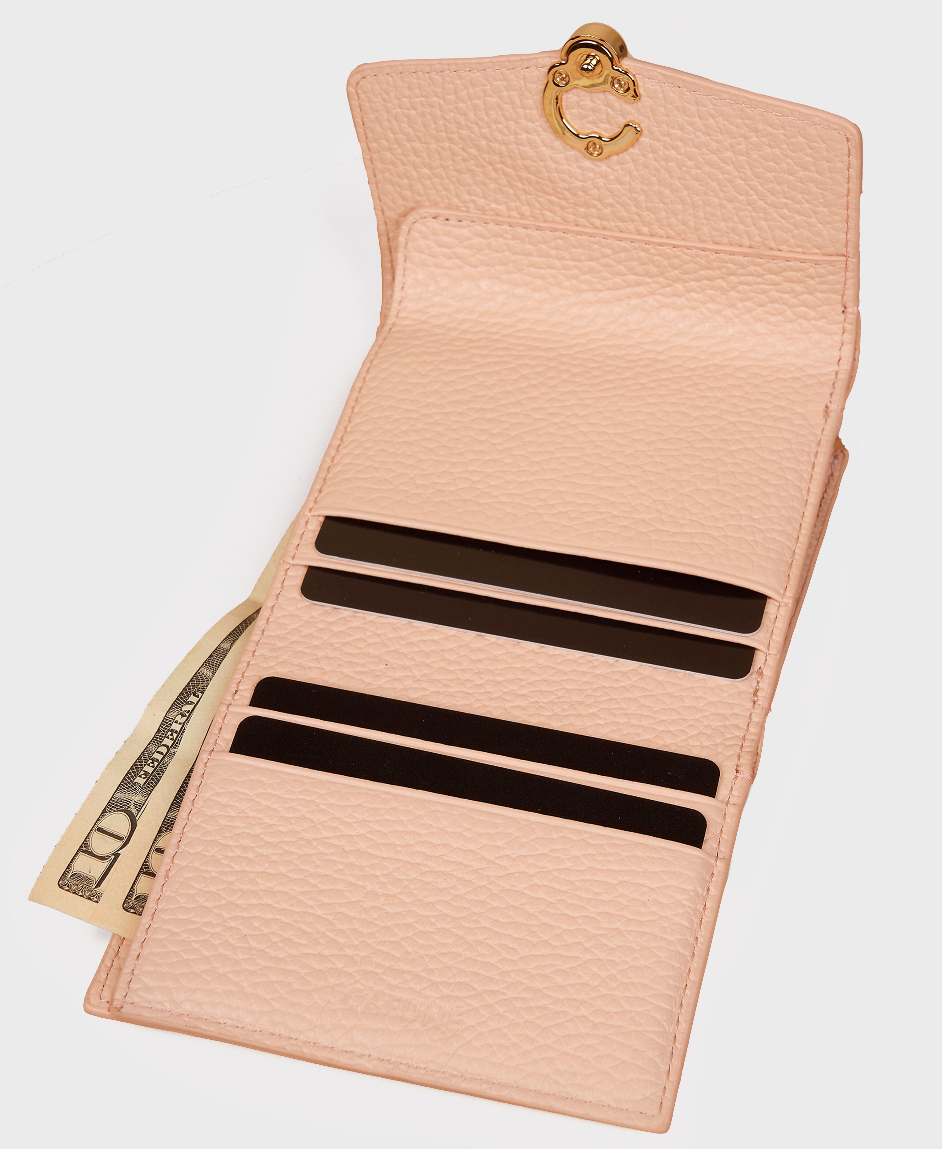 Cafuné カフネ - Double-C Wallet - Blush