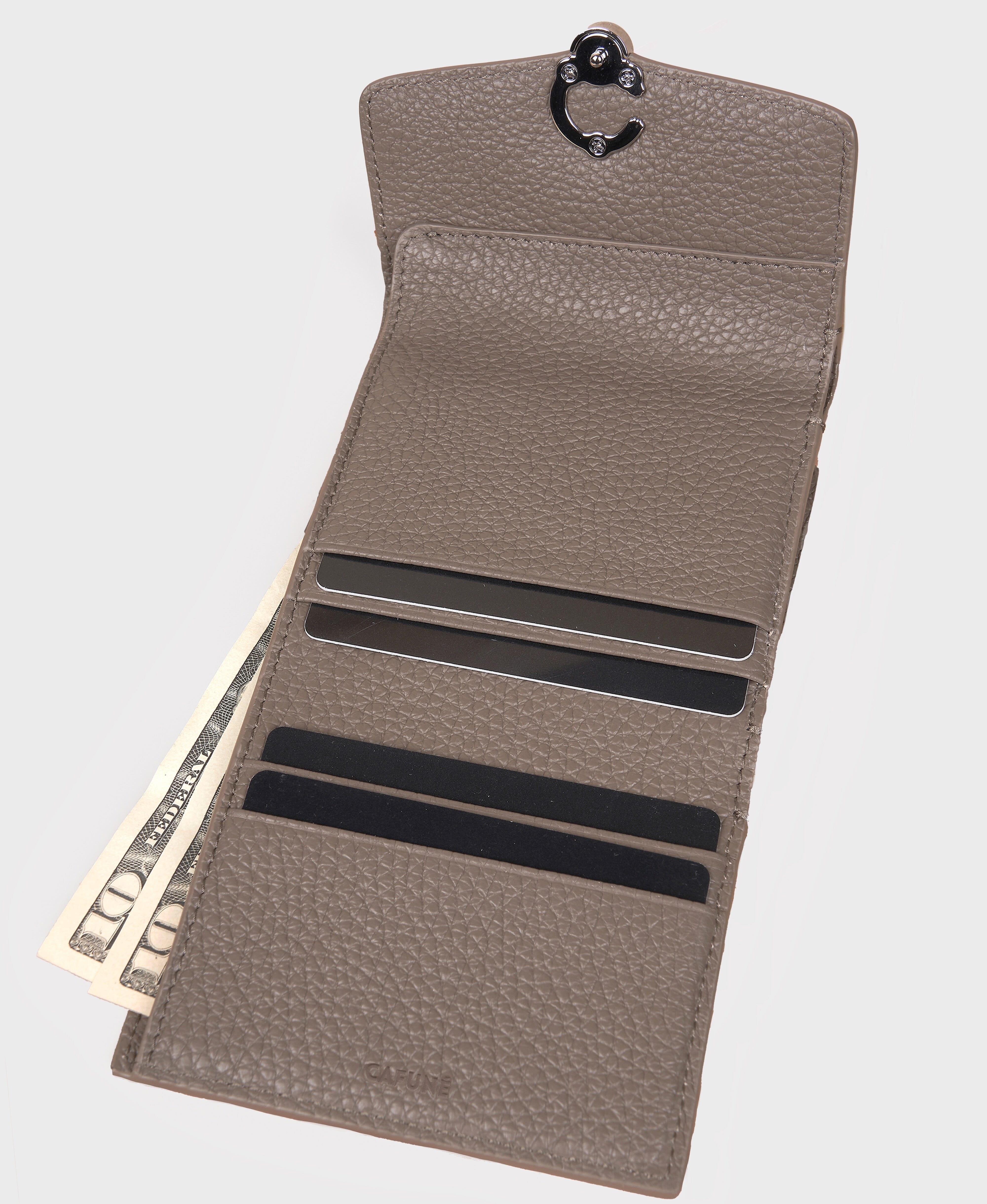 Cafuné カフネ - Double-C Wallet - Brownstone