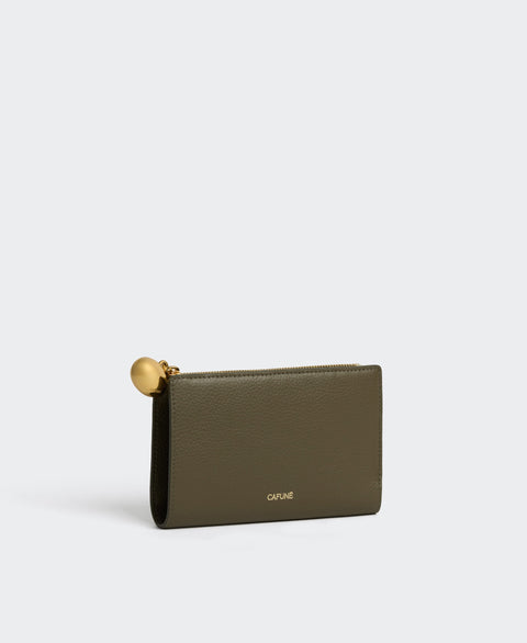 Egg Long Wallet - Moss Wallets & Money Clips Cafuné 
