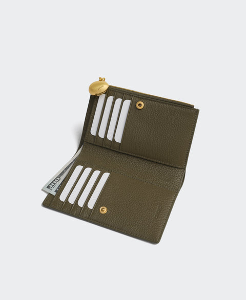 Egg Long Wallet - Moss Wallets & Money Clips Cafuné 