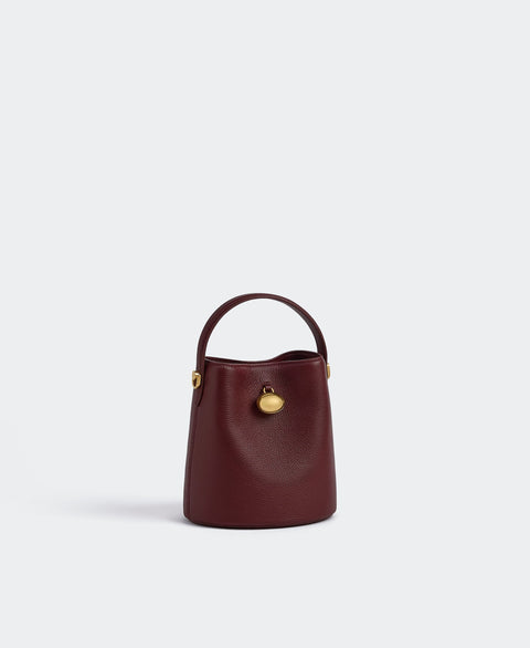 Mini Egg Bucket - Maroon Handbags Cafuné 