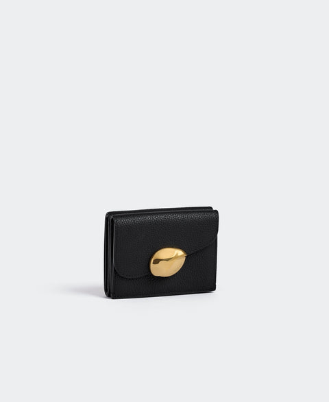 Basalt Trifold Wallet - Black Small Leather Goods Cafuné 