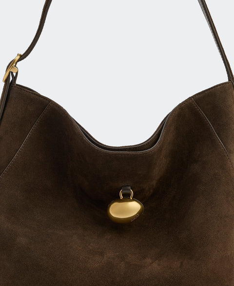 Drop Hobo - Burnt Umber(Suede) Handbags Cafuné 