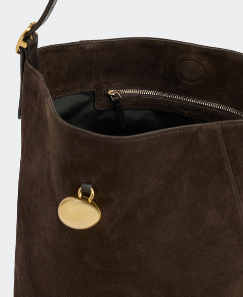 Drop Hobo - Burnt Umber(Suede) Handbags Cafuné 