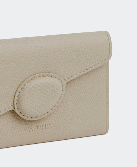 Basalt Card Case - Mushroom Small Leather Goods Cafuné 