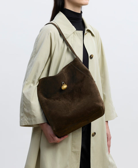 Drop Hobo - Burnt Umber(Suede) Handbags Cafuné 