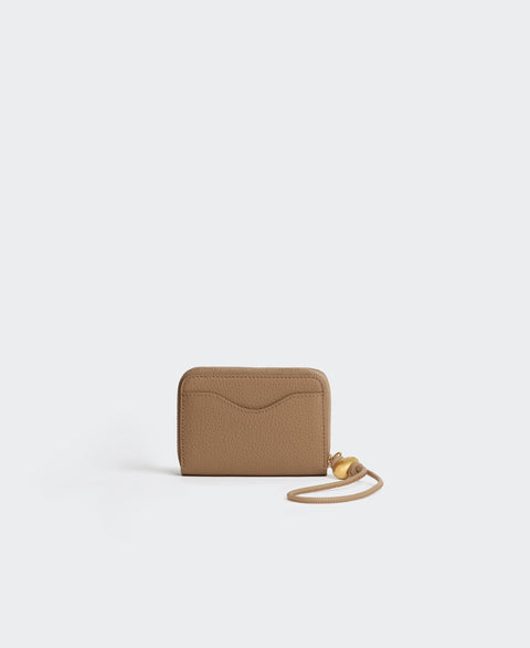 Egg Zip Coin Purse - Tan Small Leather Goods Cafuné 
