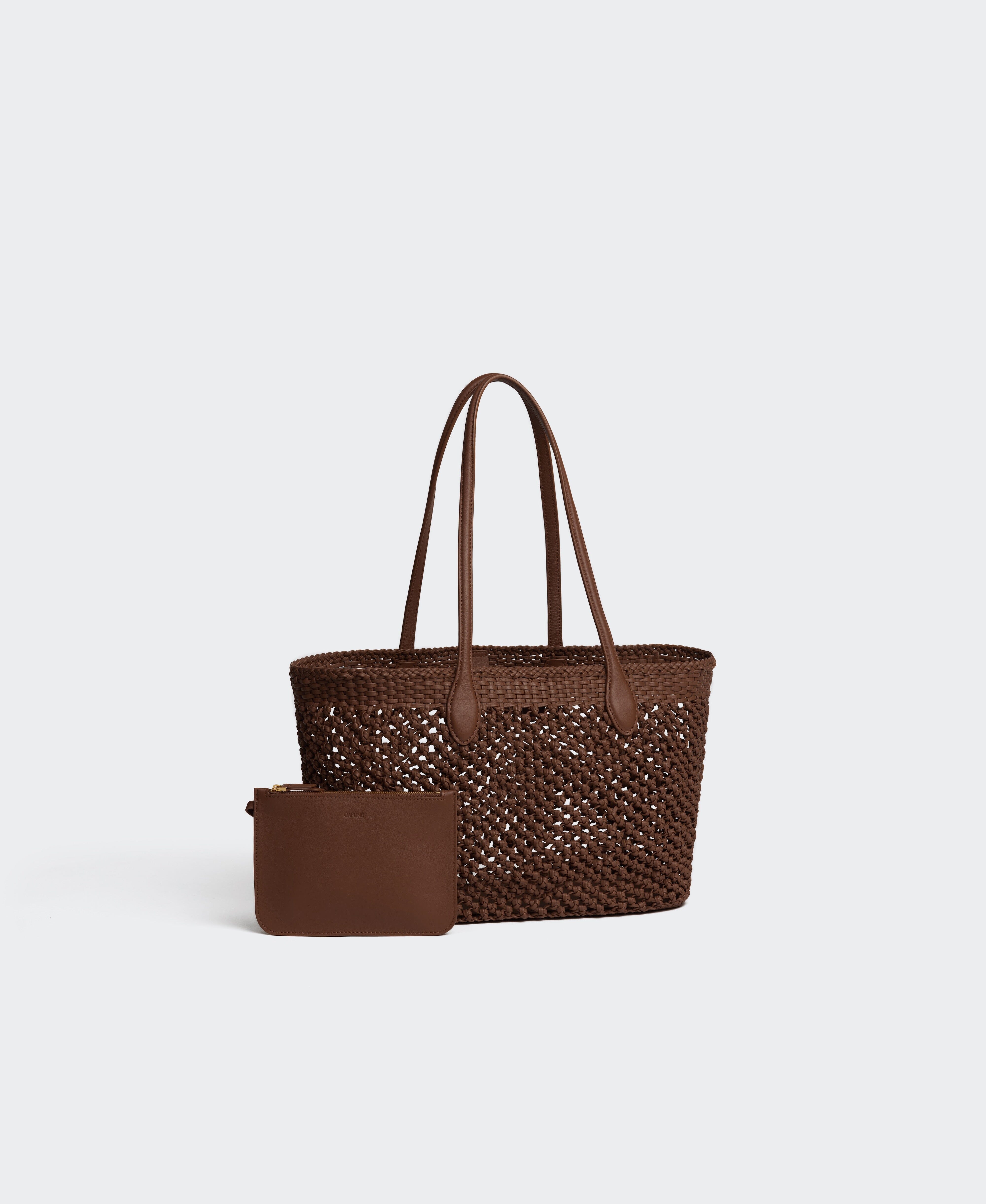 CAFUNÉ ブラウン レザー ハンドバッグ CAFUNÉ | Official Online Store | Modern Women Accessories – Cafuné