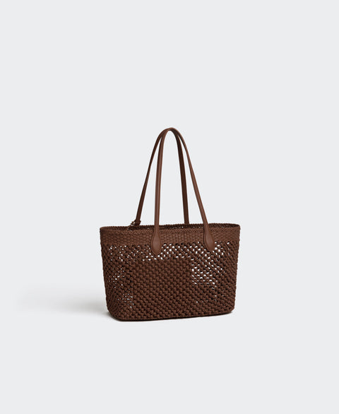 Large Hexa Tote - Teak(Woven) Handbags Cafuné 