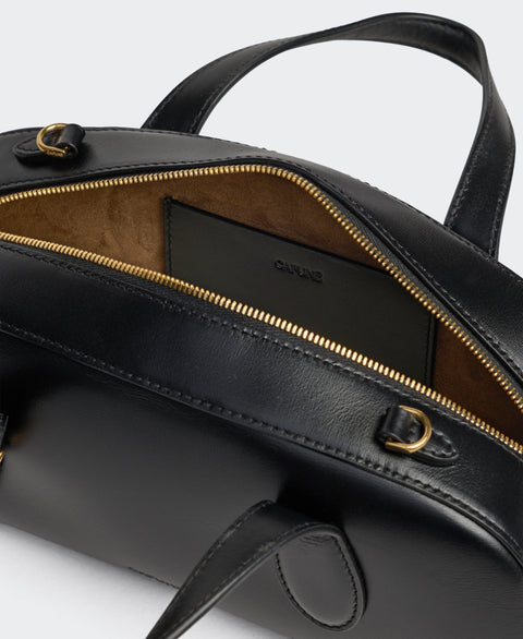 Mini Asra Boston Bag - Black Handbags Cafuné 