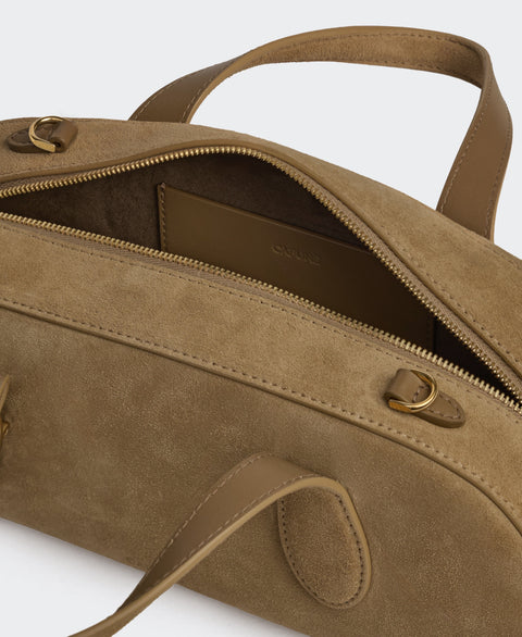 Mini Asra Boston Bag - Dawn(Suede) Handbags Cafuné 
