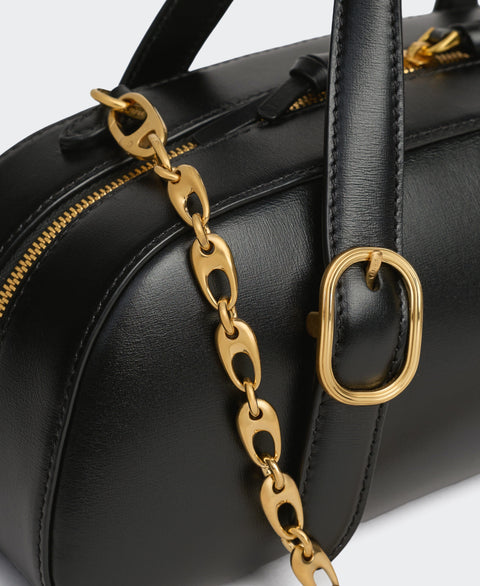 Mini Asra Boston Bag - Black Handbags Cafuné 