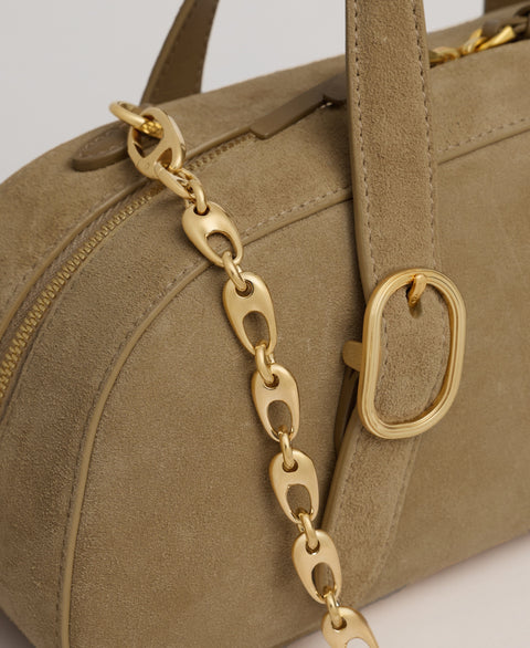 Mini Asra Boston Bag - Dawn(Suede) Handbags Cafuné 