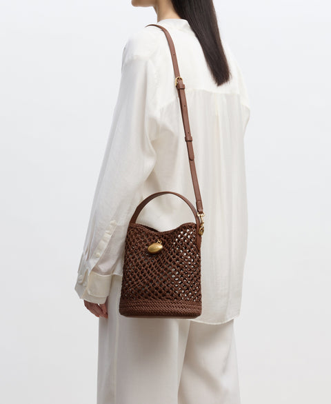 Egg Bucket - Teak(Woven) Handbags Cafuné 