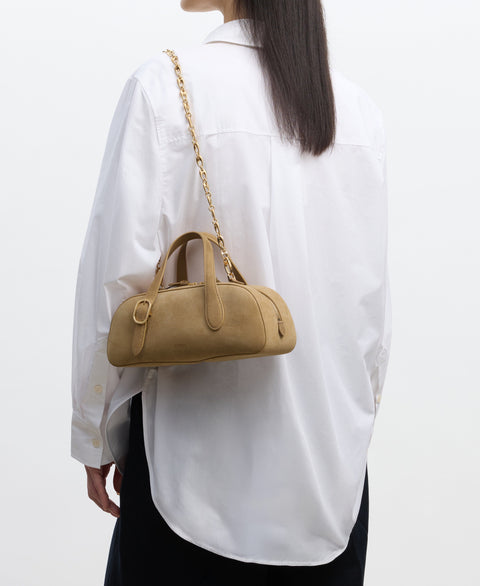 Mini Asra Boston Bag - Dawn(Suede) Handbags Cafuné 