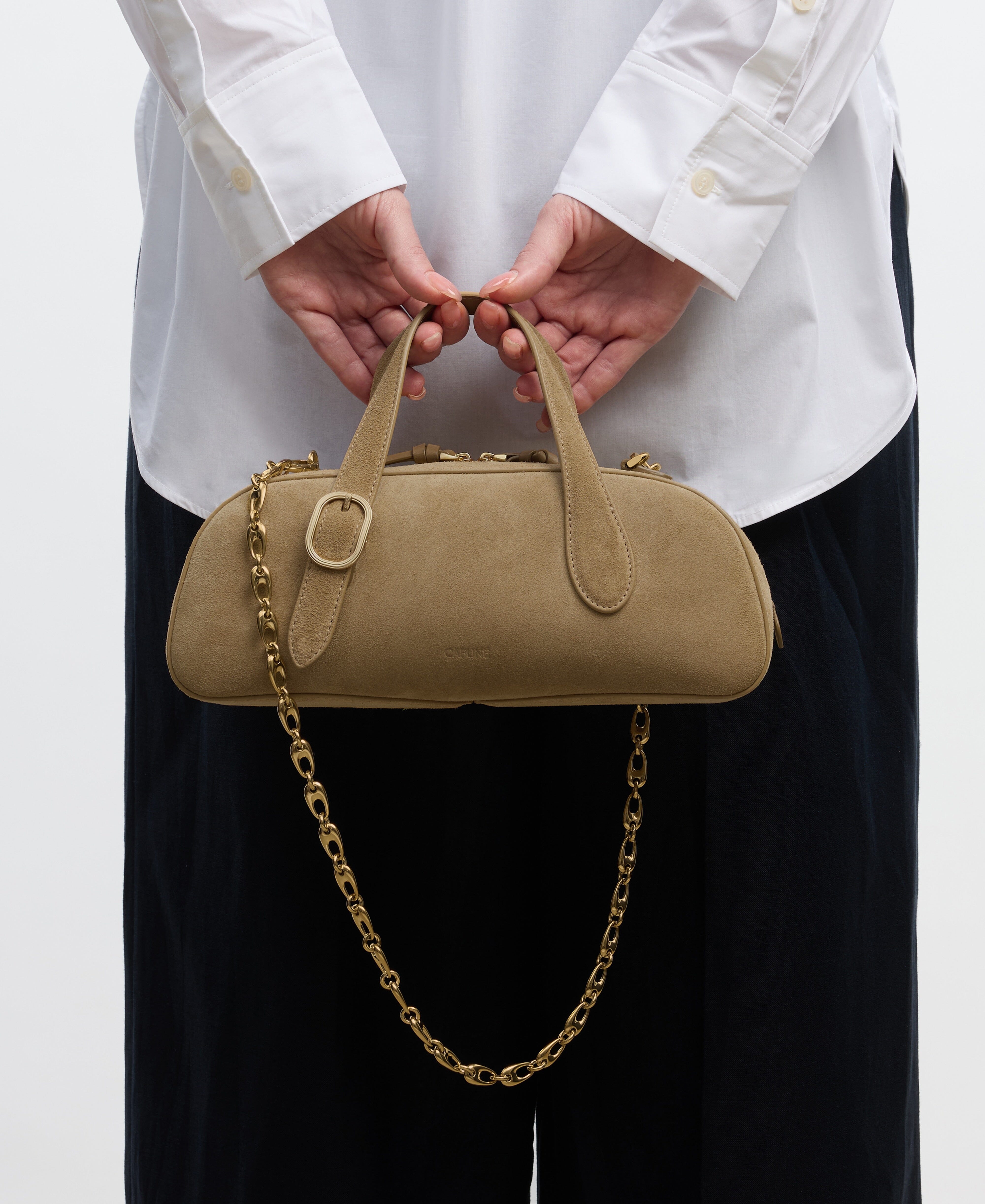 Cafuné - Mini Asra Boston Bag - Dawn(Suede)