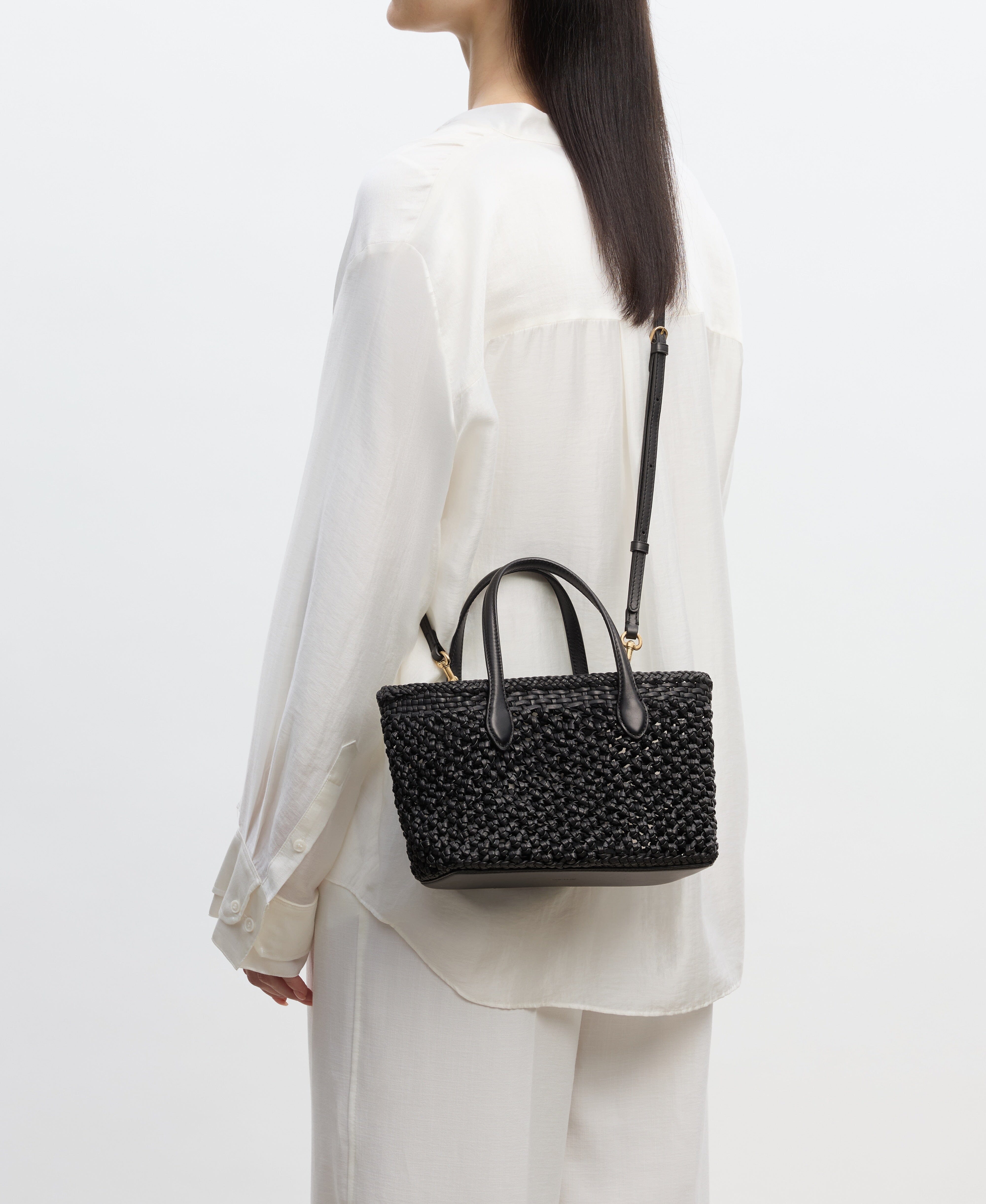 Cafuné - Small Hexa Tote - Black(Woven)