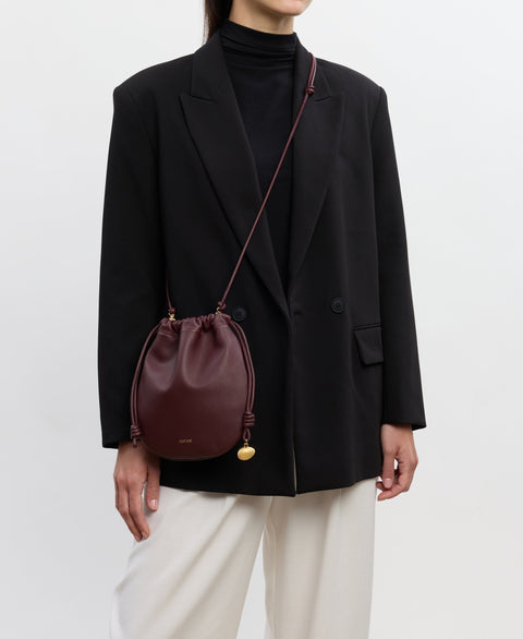 Small Lune Crossbody - Maroon Handbags Cafuné 