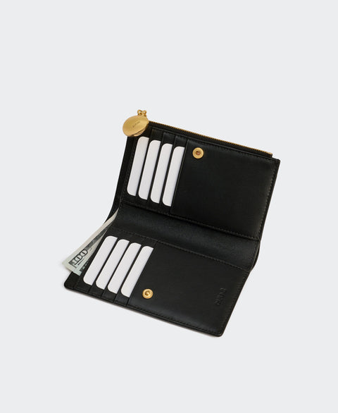 Egg Long Wallet - Black(Eel) Small Leather Goods Cafuné 
