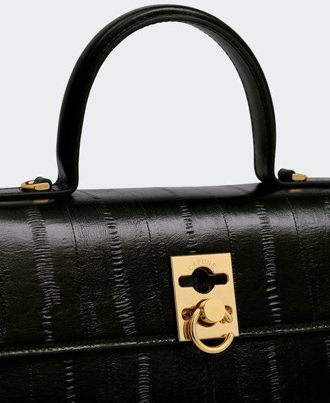 Medium Stance - Black(Eel) Handbags Cafuné 