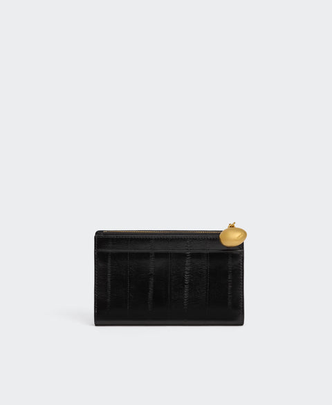 Egg Long Wallet - Black(Eel) Small Leather Goods Cafuné 