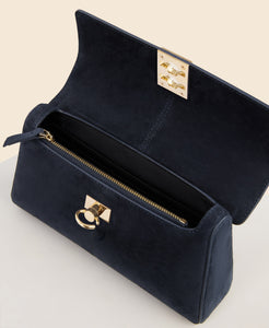 Cafuné Stance Wallet in Midnight Blue(Suede) interior view