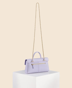Cafuné Stance Wallet - Lilac on with gold shoulder chain