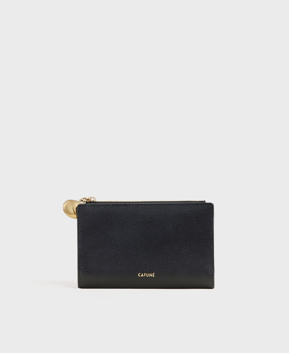 cafune-egg-long-wallet-black-