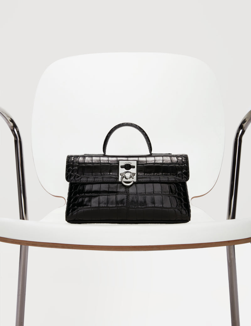 Cafuné - Double-C Compact Wallet - Black