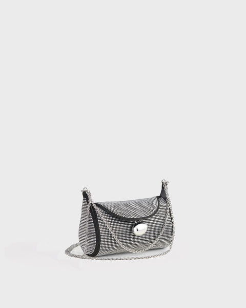 Cafuné - Mini Drop Duffel in Black Rhinestone