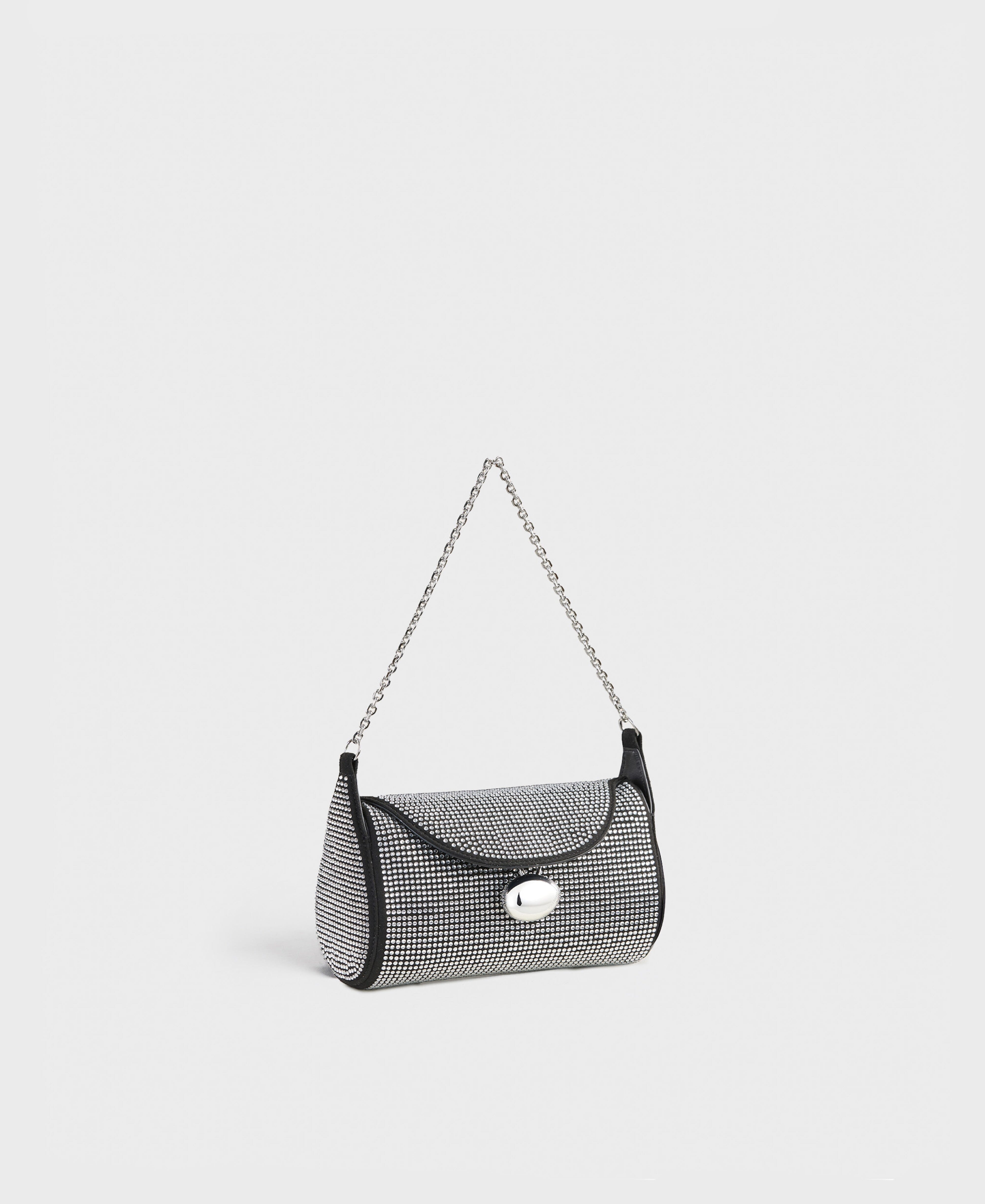 Cafuné - Mini Drop Duffel in Black Rhinestone