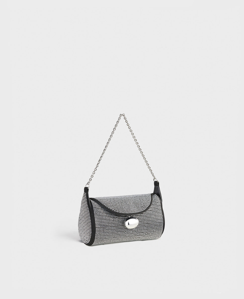 Cafuné - Mini Drop Duffel in Black Rhinestone