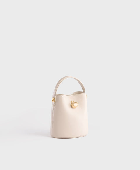 Mini Egg Bucket - Ivory Handbags Cafuné 